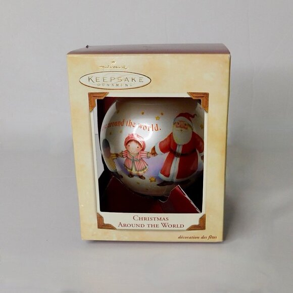 Vintage HALLMARK Keepsake Ornament Christmas Around the World 2002 Ball - Picture 8 of 16